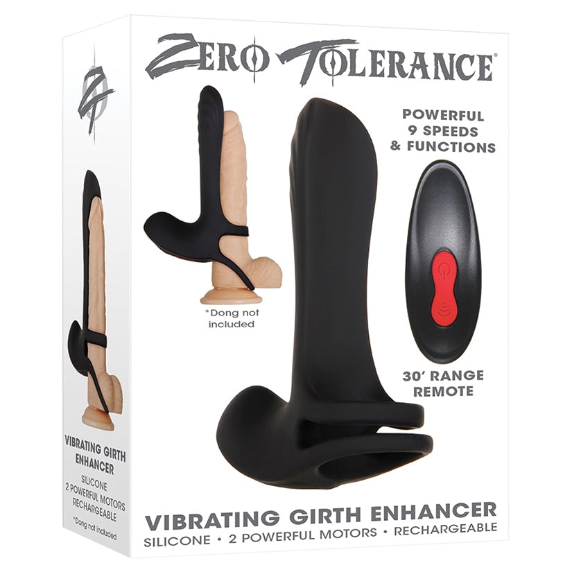Zero Tolerance Vibrating Girth Enhancer-Black