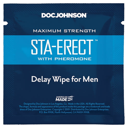Sta-Erect With Pheromone Delay Wipes For Men