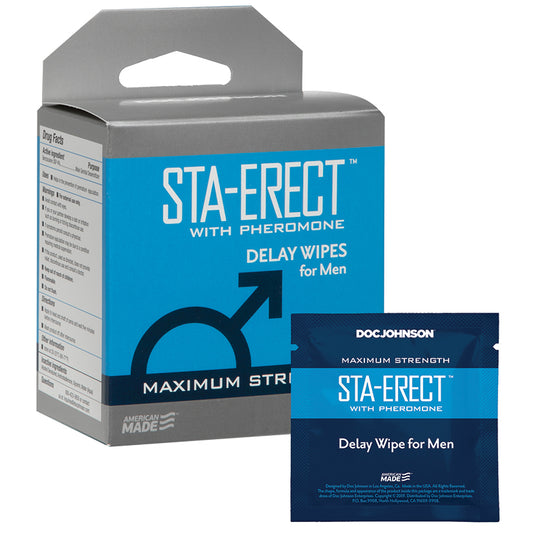 Sta-Erect With Pheromone Delay Wipes For Men
