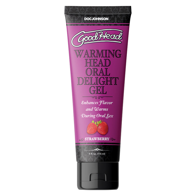 GoodHead Warming Head Oral Delight Gel-Strawberry 4oz Bulk
