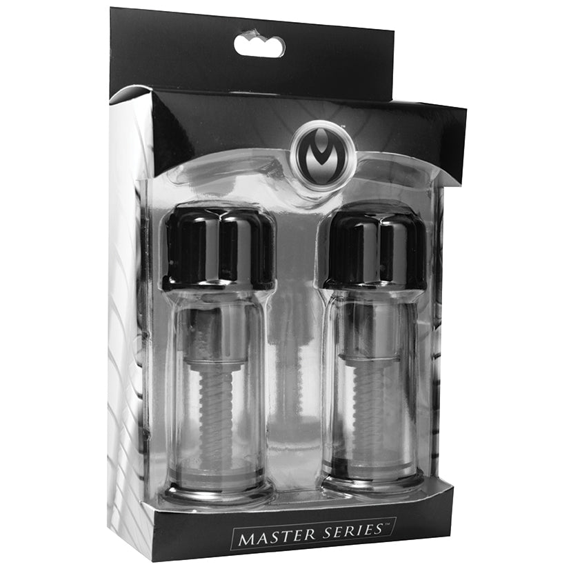 Master Series Maxxx Potentes chupones para pezones giratorios