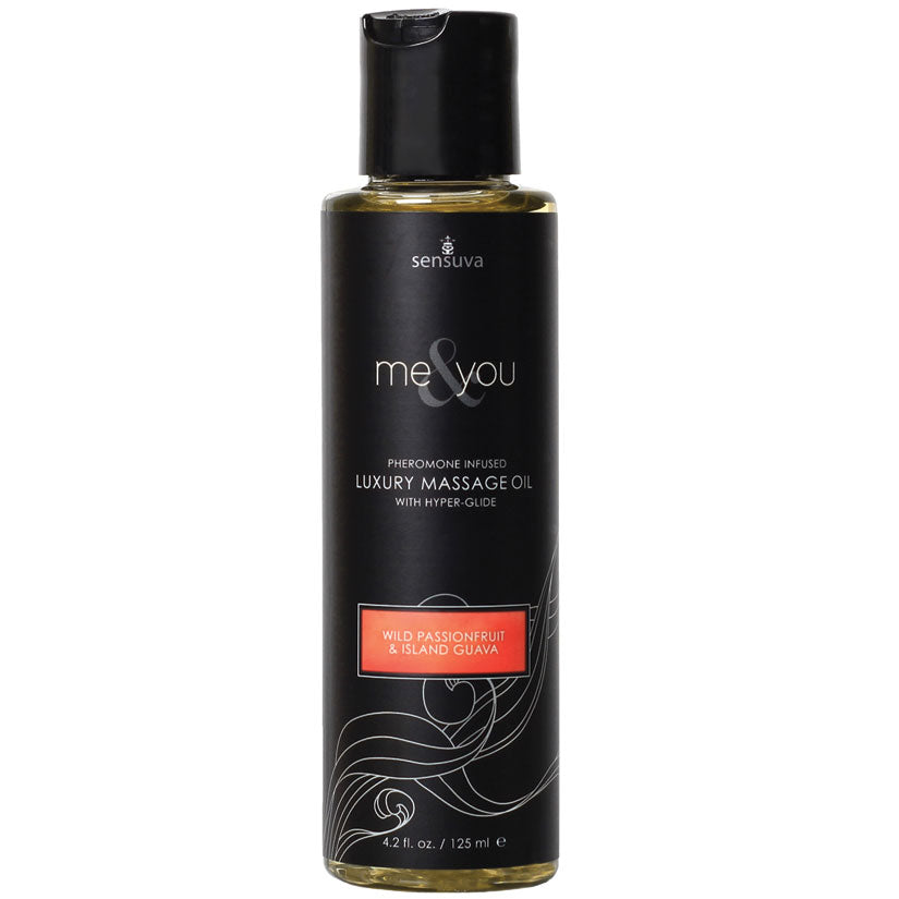 Sensuva Me & You Luxury Massage Oil-Passion Fruit Guava 4.2oz